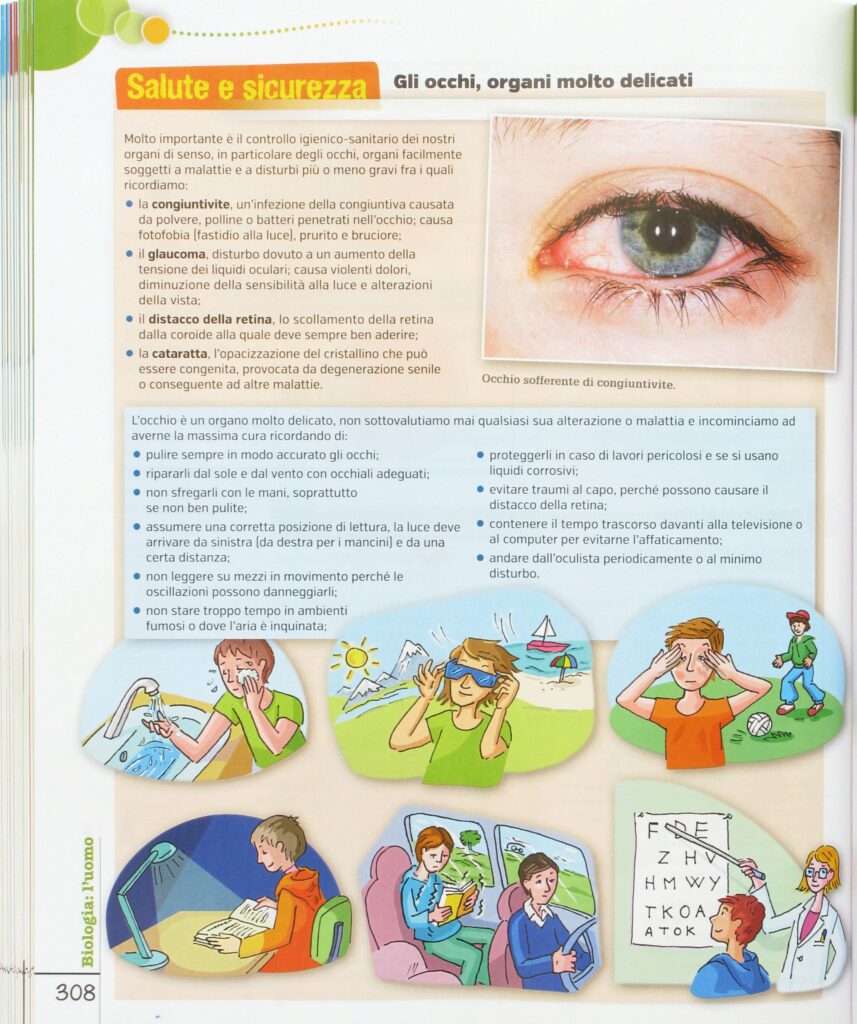 Gli occhi, organi molto delicati – Traguardo scienze 3 – Flaccavento, Romano – RCS Education